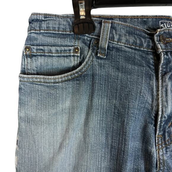 Signature by Levi Strauss & Co. Jeans Mens 34 X 34 Blue Denim Straight Zip Fly - Picture 7 of 16